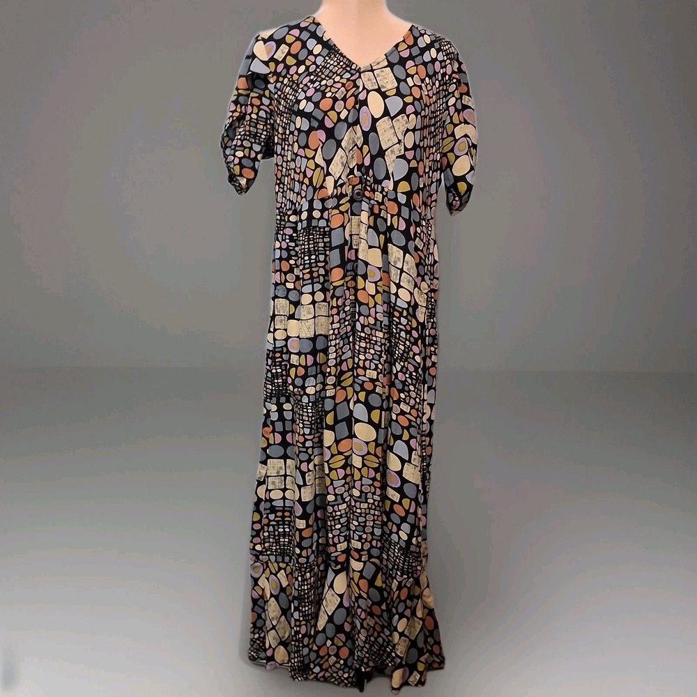 Parsley‎ & Sage Tara Long Dress Womens Sz M Art To Wear Boho Bohemian Flowy